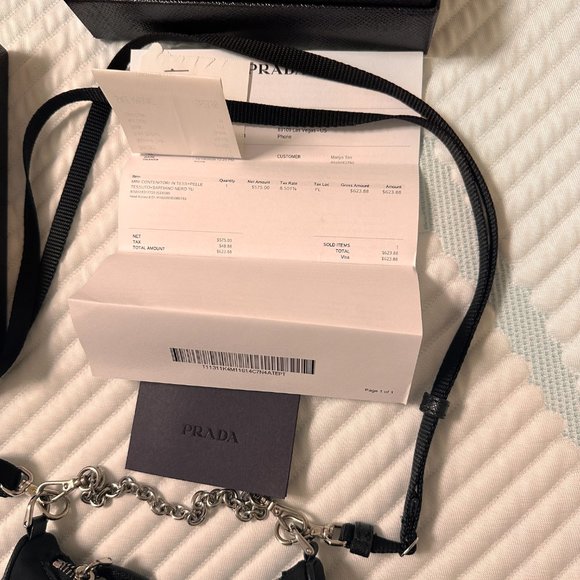 Prada Mini Tessuto Mini Chain Crossbody Bag - Picture 4 of 8